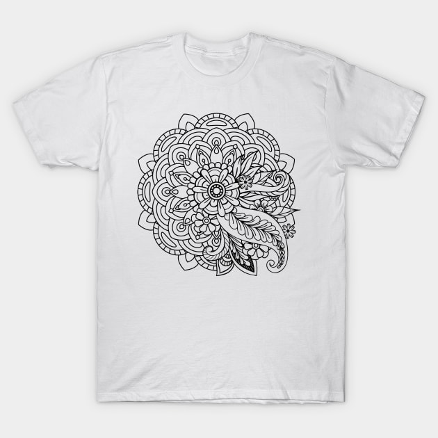 Floral Decorative T-Shirt by Shop Ovov